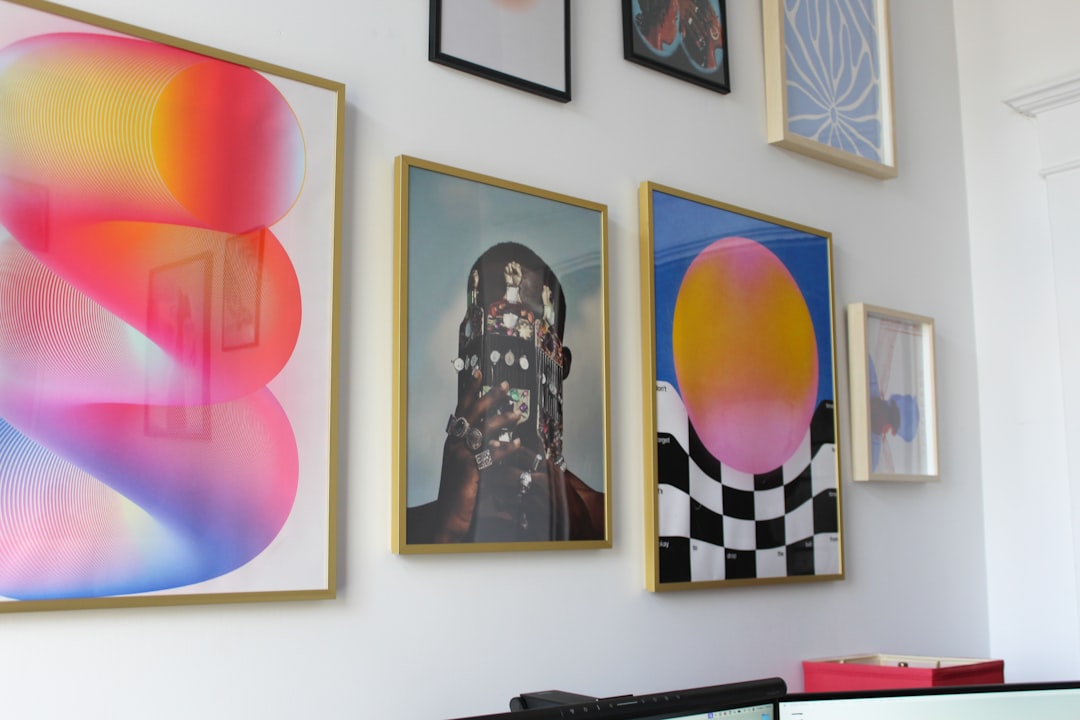 The Art of Drawing Readers In: Your attractive post title goes here Bold and colorful art hanging on a wall